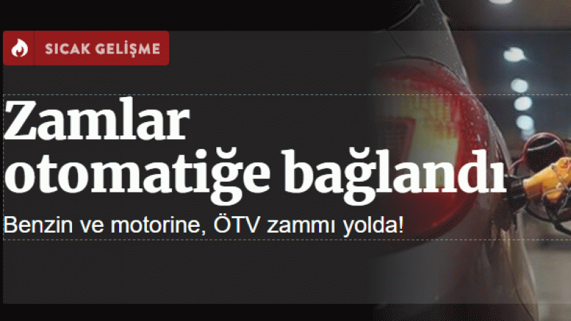 Zamlar otomatiğe bağlandı