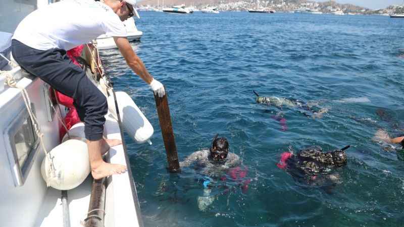 Yalıkavak'ta deniz dibi temizliği: Çevre ve denizler için bilinçli adımlar