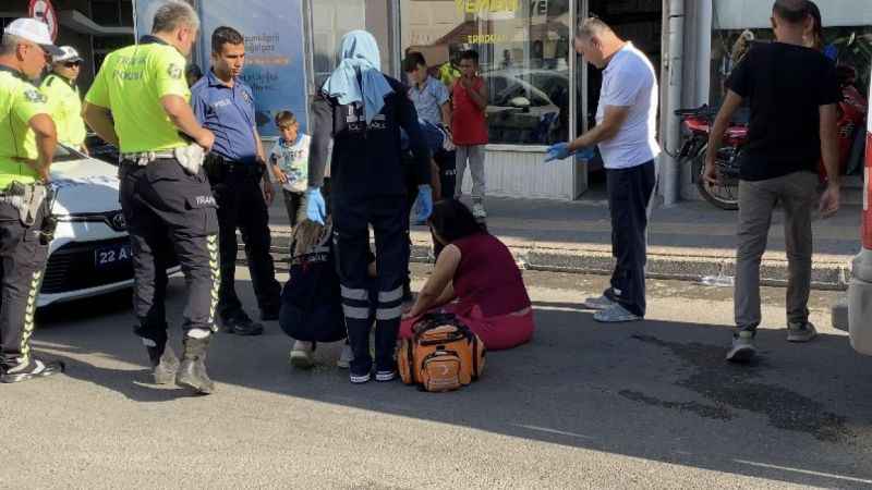 Alkollü kadın caddeyi birbirine kattı