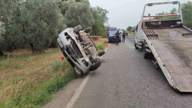 Bursa’da feci kaza, araç takla attı: 1 ölü, 2 yaralı!