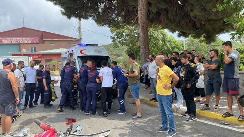 Balıkesir'de otomobil ile motosiklet çarpıştı: 1 Yaralı