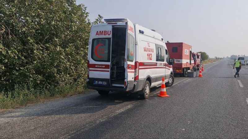 Feci kazada araç şarampole uçtu: 2 kişi öldü, keçi sağ kurtuldu!