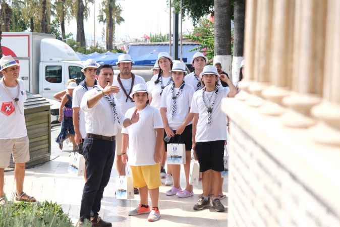 Çanakkaleli izciler Bodrum'da