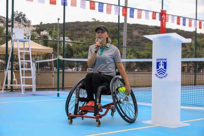 Bodrum'da Tekerlekli Sandalye 100. Yıl Tenis Turnuvası heyecanı