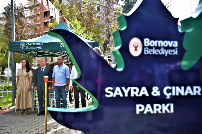 İzmir depreminde yaşamlarını kaybeden Sayra ve Çınar’ın ismi Bornova’daki parkta yaşayacak