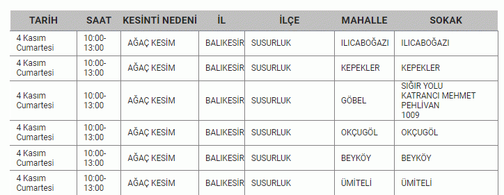 Balıkesir hafta sonu kabusu yaşayacak. 9 ilçede büyük elektrik kesintisi; Şarjları fulleyin! 04,05,06 Kasım Balıkesir elektrik kesintisi listesi