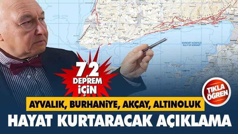 Ayvacık merkezli deprem Edremit Körfezi’nde hissedildi.. AFAD Şiddetini açıkladı.