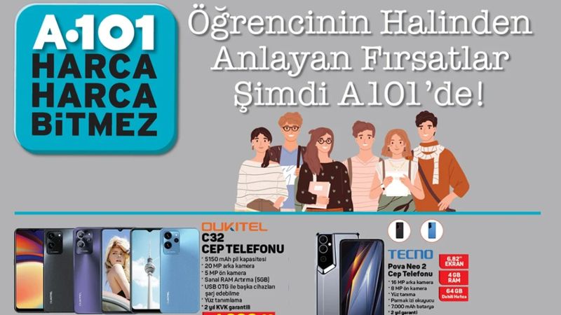 A101'e vergisiz UCUZ telefonlar geliyor! İşte A101'de satılacak vergisiz telefonlar ve kampanyaları