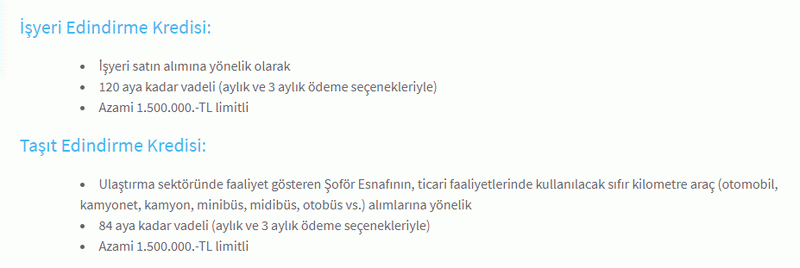 Halkbank 120 ay vadeli, 3 ayda bir ödeme koşuluyla sıfır araç ve iş yeri sahibi olma imkanı sunuyor!