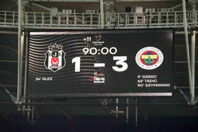 Kartal ağır yaralı.. Beşiktaş: 1 Fenerbahçe: 3