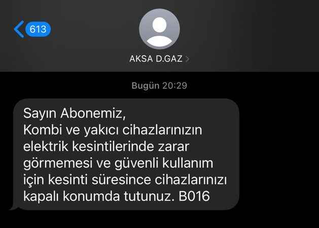 Balıkesir’de AKSA Doğalgaz’dan abonelere uyarı: “KOMBİLERİ KAPATIN”