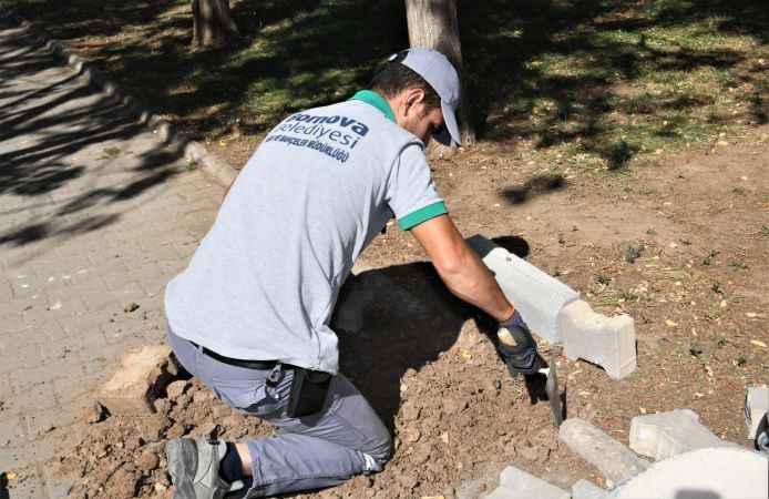 Bornova’da park çalışmaları aralıksız devam ediyor