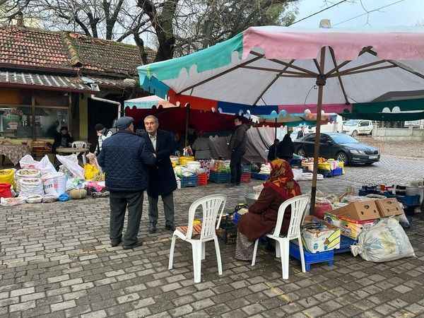 Başkan Avcu, çalışmaları yerinde inceledi, esnafın nabzını tuttu..