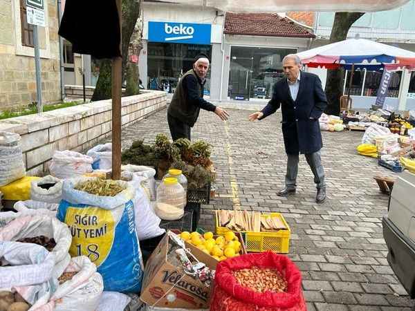 Başkan Avcu, çalışmaları yerinde inceledi, esnafın nabzını tuttu..