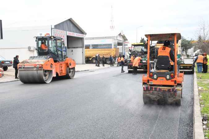 Büyükşehir’den sanayi eşrafını mutlu eden hizmet