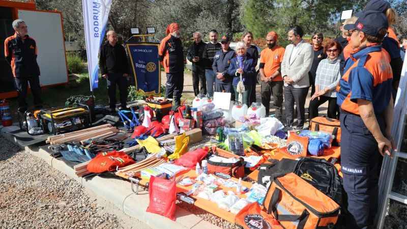 Bodrum Belediyesi ve Rotary Kulübü'nden 6 Şubat Deprem Farkındalık Etkinliği