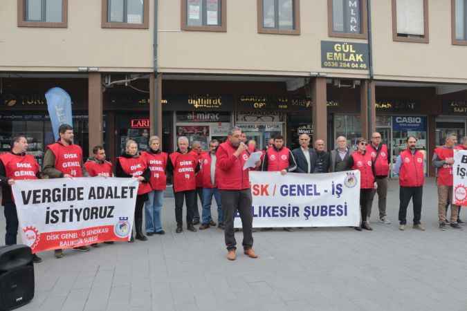 Genel-iş sendikası Balıkesir şubesi basın açıklaması