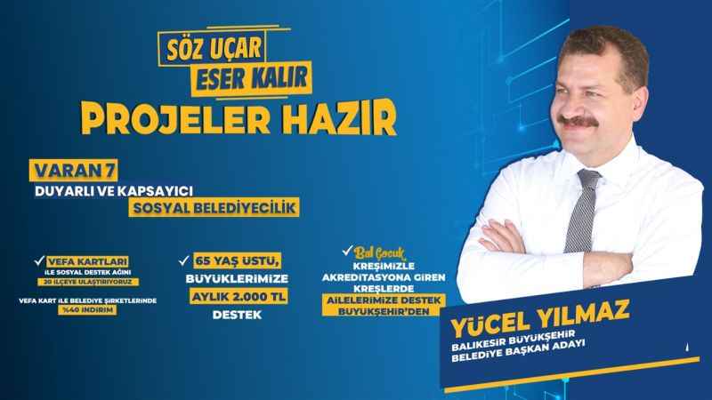 Yücel Yılmaz’dan 10 numaralı şehre 100 proje