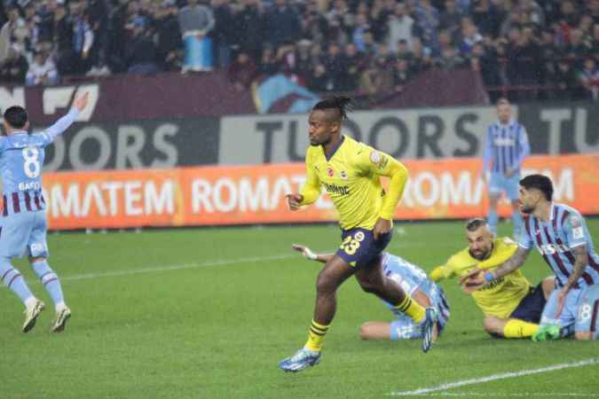 Olaylı maçta kazanan Fenerbahçe.. Trabzonspor: 2 Fenerbahçe: 3