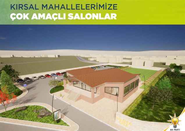 Büyükşehir’den kırsal mahallelere çok amaçlı salon