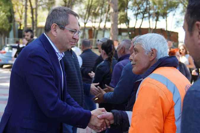 Başkan Ergin’den ikinci dönemin ilk bayramlaşması