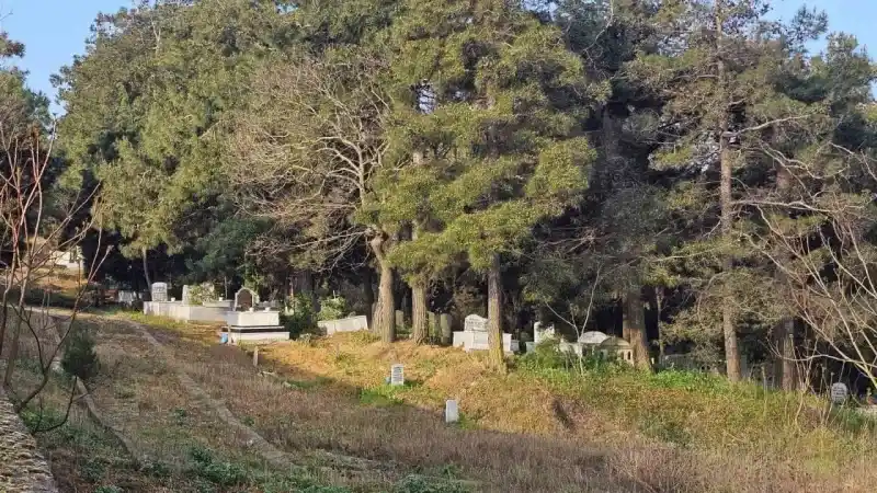 Bandırma’da bayram namazı sonrası mezarlıkta bayramlaşma