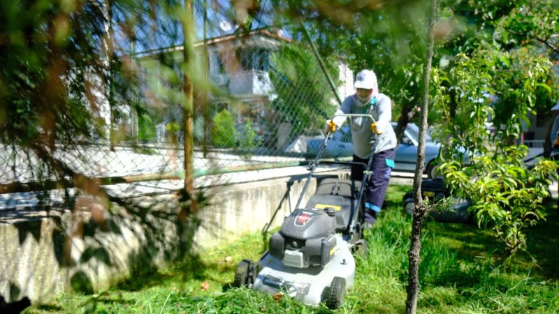 Altıeylül'de parklara bahar bakımı