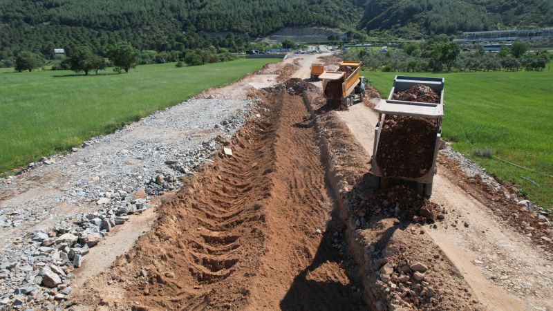 Otogar Yolunda İkinci Etap Çalışmaları Devam Ediyor