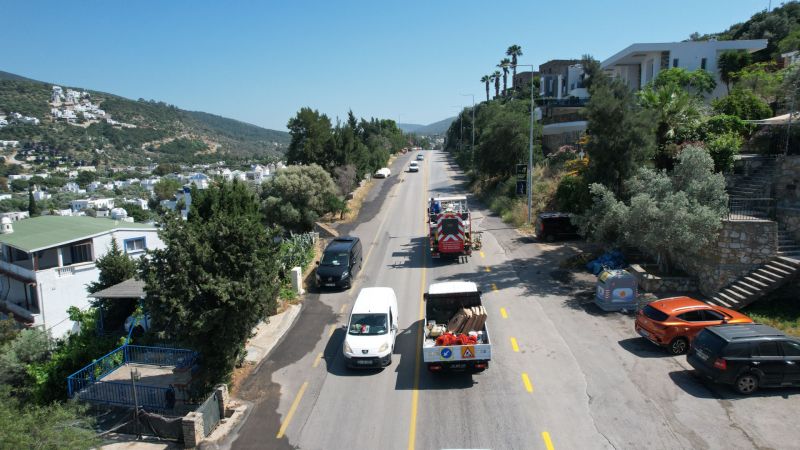 Büyükşehir Bodrum’un Yollarını Güvenli Hale Getiriyor