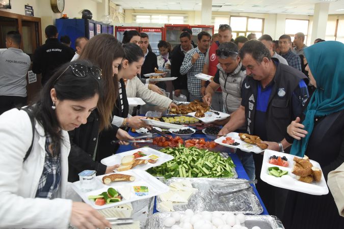 Başkan Saniye Bora Fıçı, 1 Mayıs’ta belediye çalışanlarıyla buluştu