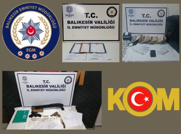 Balıkesir Polisinden nefes kesen tefecilik operasyonu