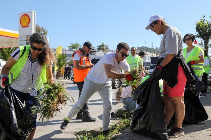 Bodrum Belediyesi'nden temizlik seferberliği.. 27 ton atık toplandı