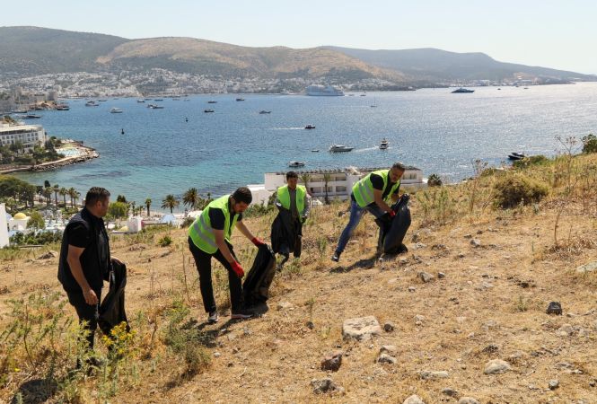 Bodrum Belediyesi'nden temizlik seferberliği.. 27 ton atık toplandı