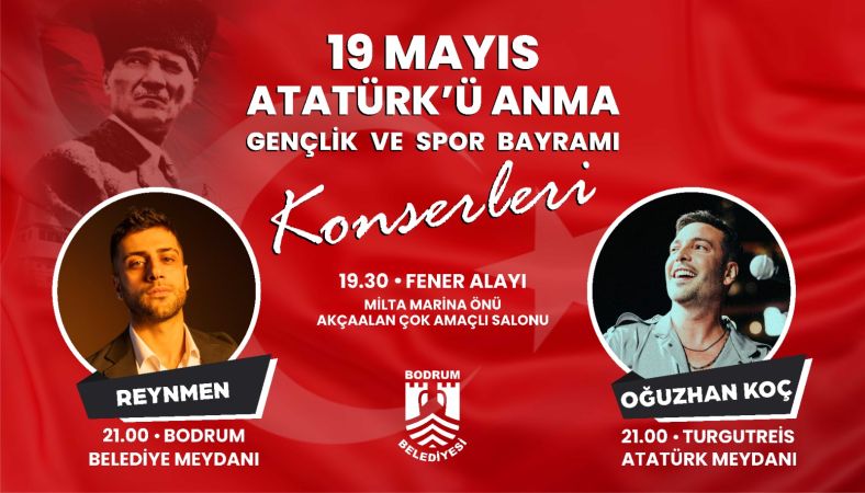 Bodrumlulara müjde tamamen ücretsiz.. Bodrum’da Reynmen ve Oğuzhan Koç Rüzgârı Esecek