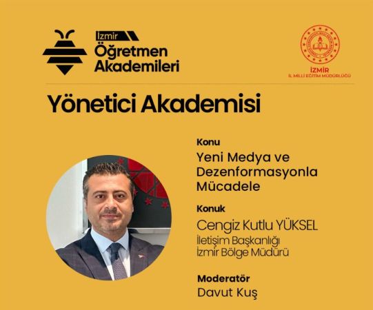 İzmir'de eğitimcilere dezenformasyon ve yeni medyanın önemi anlatıldı