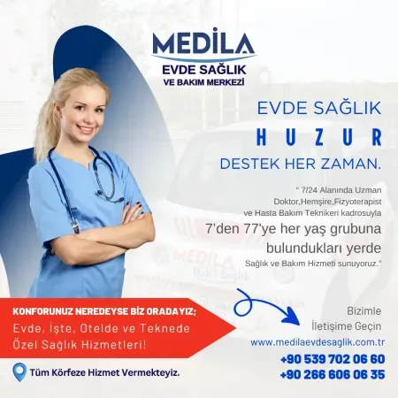 Medila Evde Sağlık ve Bakım Hizmetleri, hastane konforunda bir yaşam sunuyor