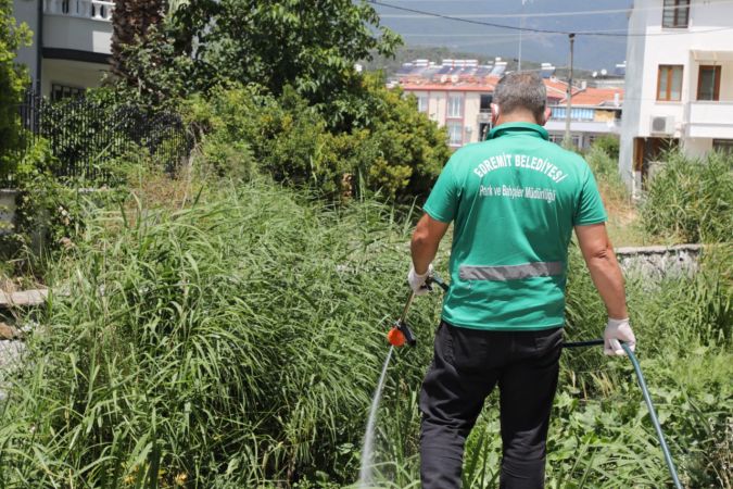 Edremit Belediyesi sinek ve haşere mücadelesine devam ediyor