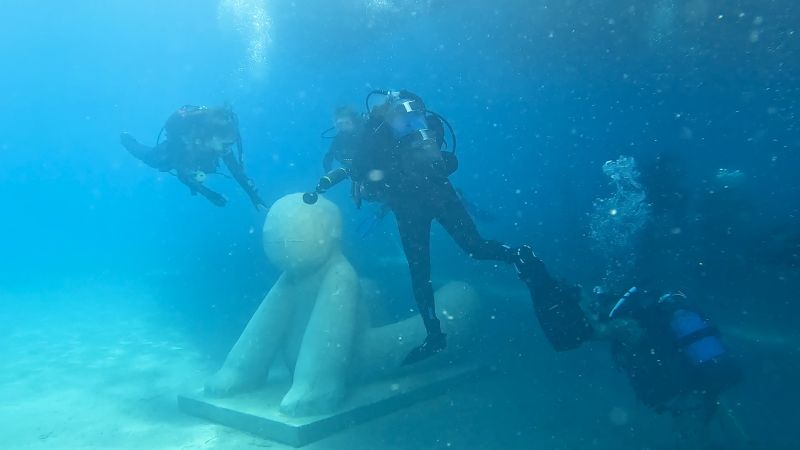 Bodrum'da Blue Exile Art Project Sualtı Parkı açıldı