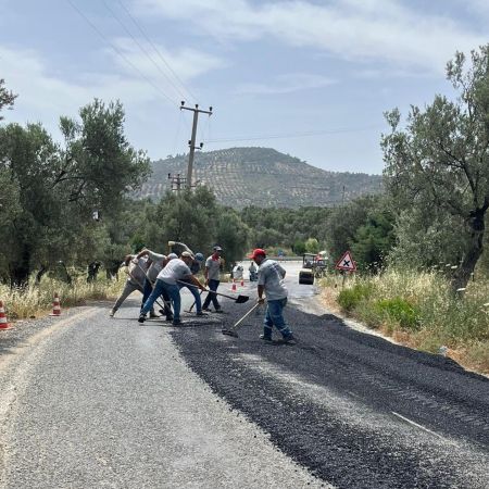 Gadana Plajı’na giden yol, bayram öncesinde hazır hale getirildi