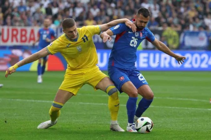 Ukrayna geriden geldi.. Slovakya: 1 - Ukrayna: 2