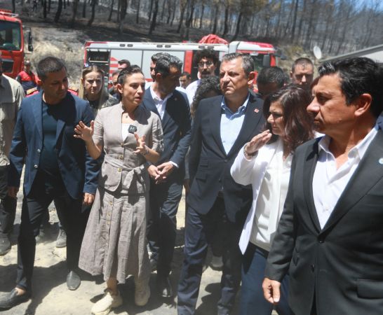 Özel Efes Selçuk'ta yangın alanında incelemelerde bulundu