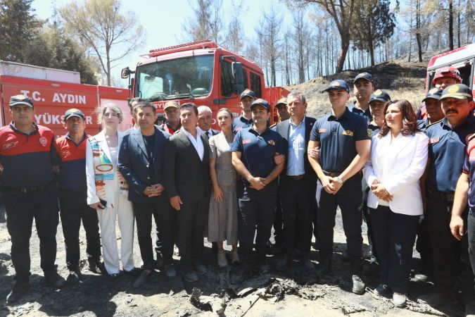 Özel Efes Selçuk'ta yangın alanında incelemelerde bulundu