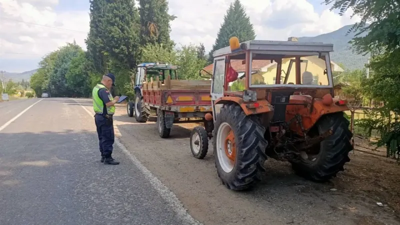 Kırsalda traktör denetimi!