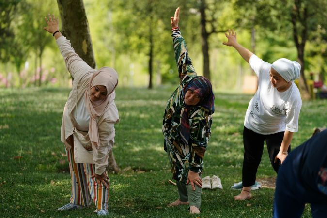 Beylikdüzü'nde sağlıklı yaşamın ve sporun önemine dikkat çektiler