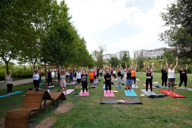 Beylikdüzü'nde sağlıklı yaşamın ve sporun önemine dikkat çektiler