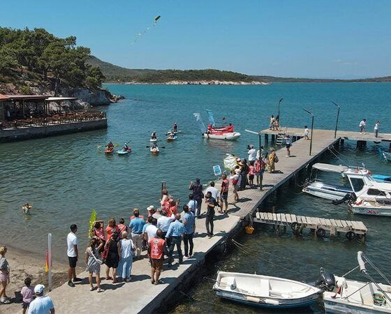 Ayvalık’ta “Mavi Bayrak” etkinlikleri renkli görüntülere sahne oldu