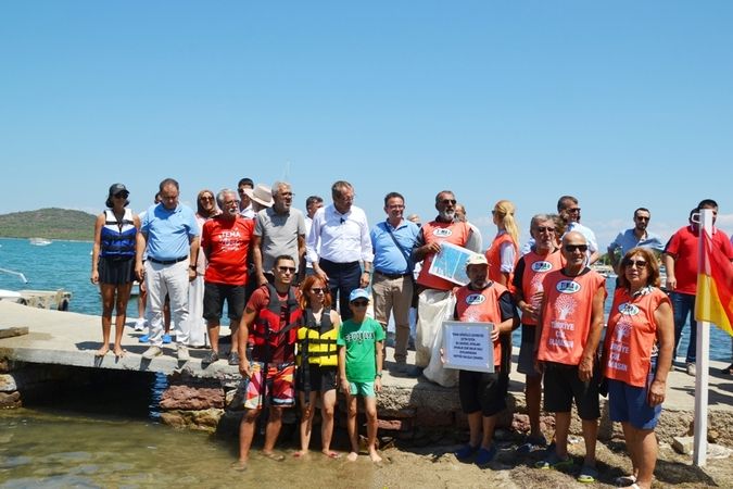 Ayvalık’ta “Mavi Bayrak” etkinlikleri renkli görüntülere sahne oldu