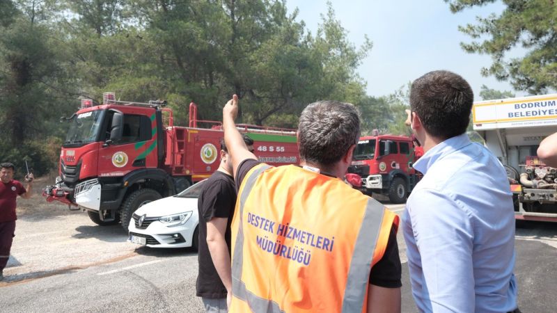 Bodrum Zabıtasından yangına yönelik önlemler