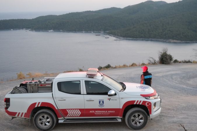 Bodrum Zabıtasından yangına yönelik önlemler