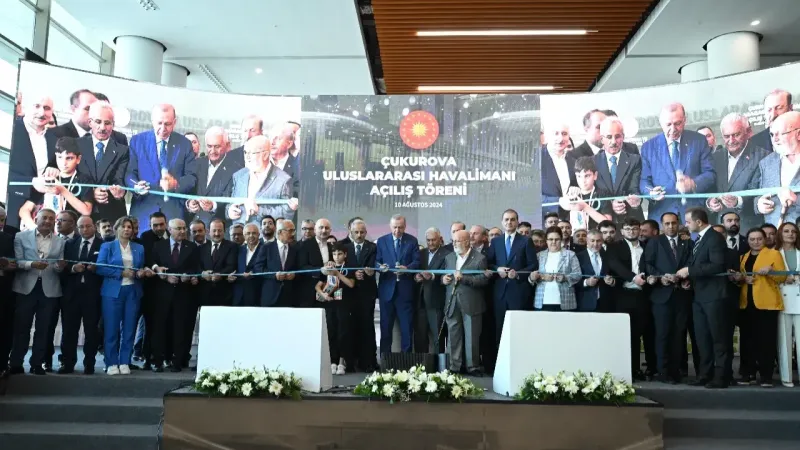 Cumhurbaşkanı Erdoğan Çukurova Uluslararası Havalimanı’nı hizmete açtı